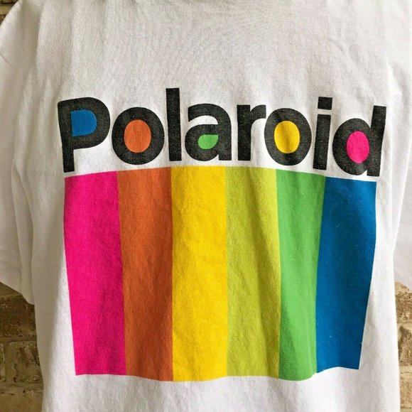 Polaroid T Shirt Medium? Logo Unisex Short Sleeves Colorful Camera Photo… - Picture 2 of 12